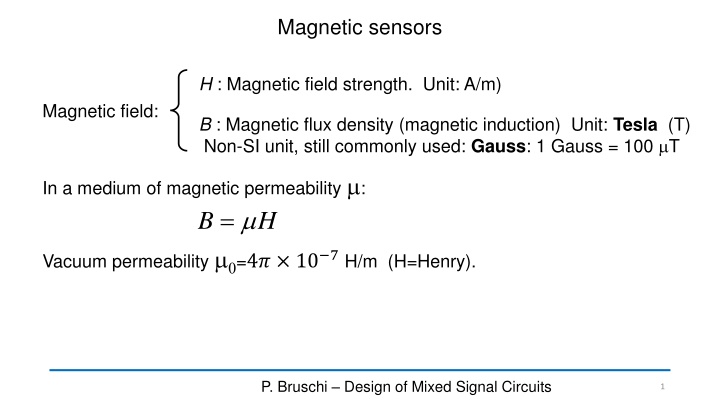 magnetic sensors n.w