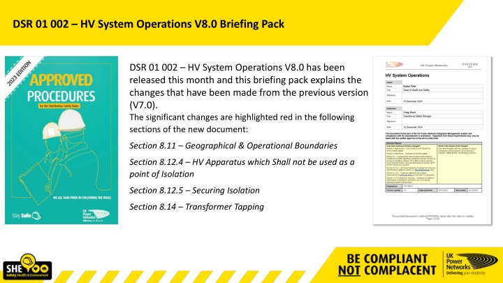 dsr 01 002 hv system operations v8 0 briefing pack n.w