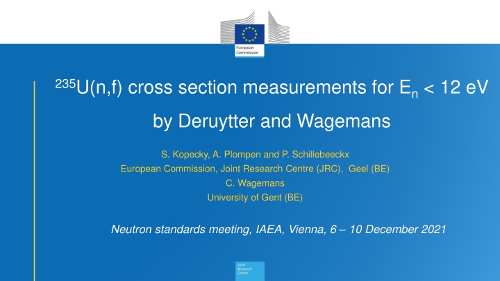 235 u n f cross section measurements n.w