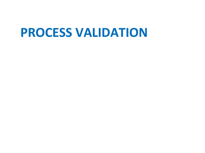 process validation n.w