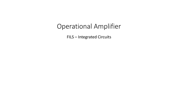 operational amplifier n.w