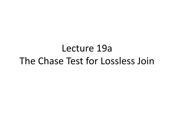 lecture 19a n.w