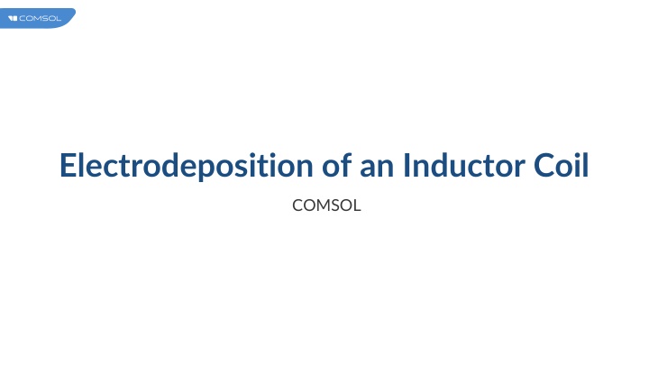 electrodeposition of an inductor coil n.w