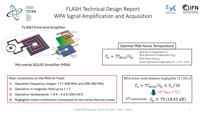 Optimal Signal Amplification and Acquisition Design for FLASH Front-End Amplifier
