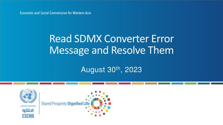 read sdmx converter error message and resolve them n.w