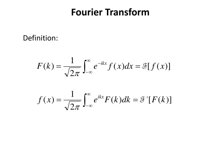 fourier transform n.w