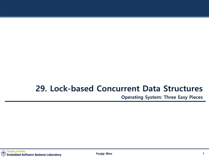 29 lock based concurrent data structures n.w