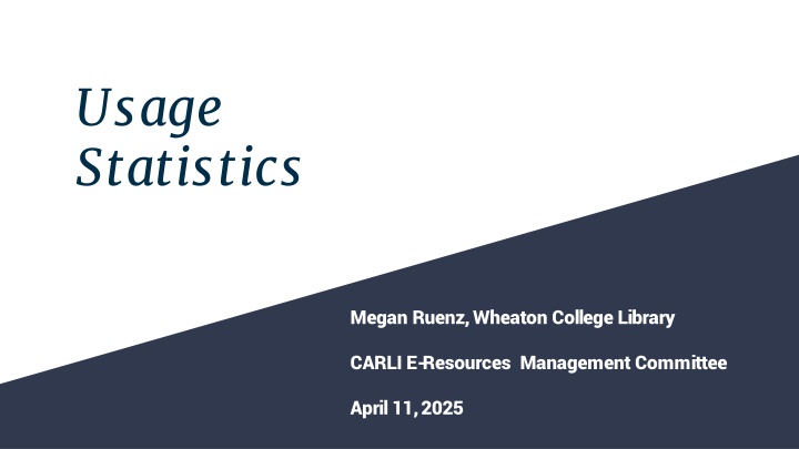 usage statistics n.w