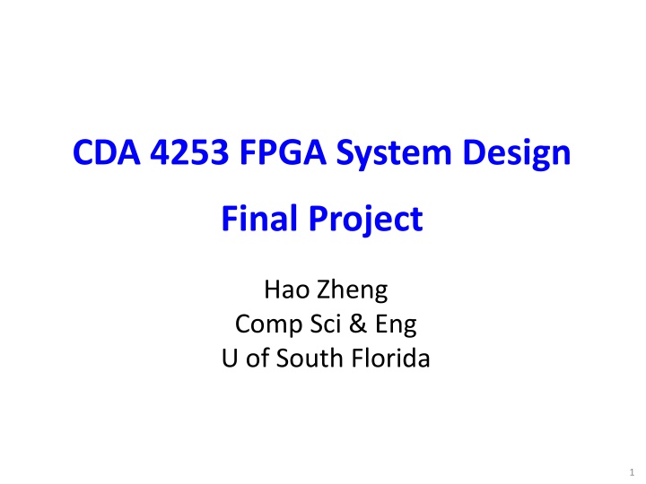cda 4253 fpga system design n.w