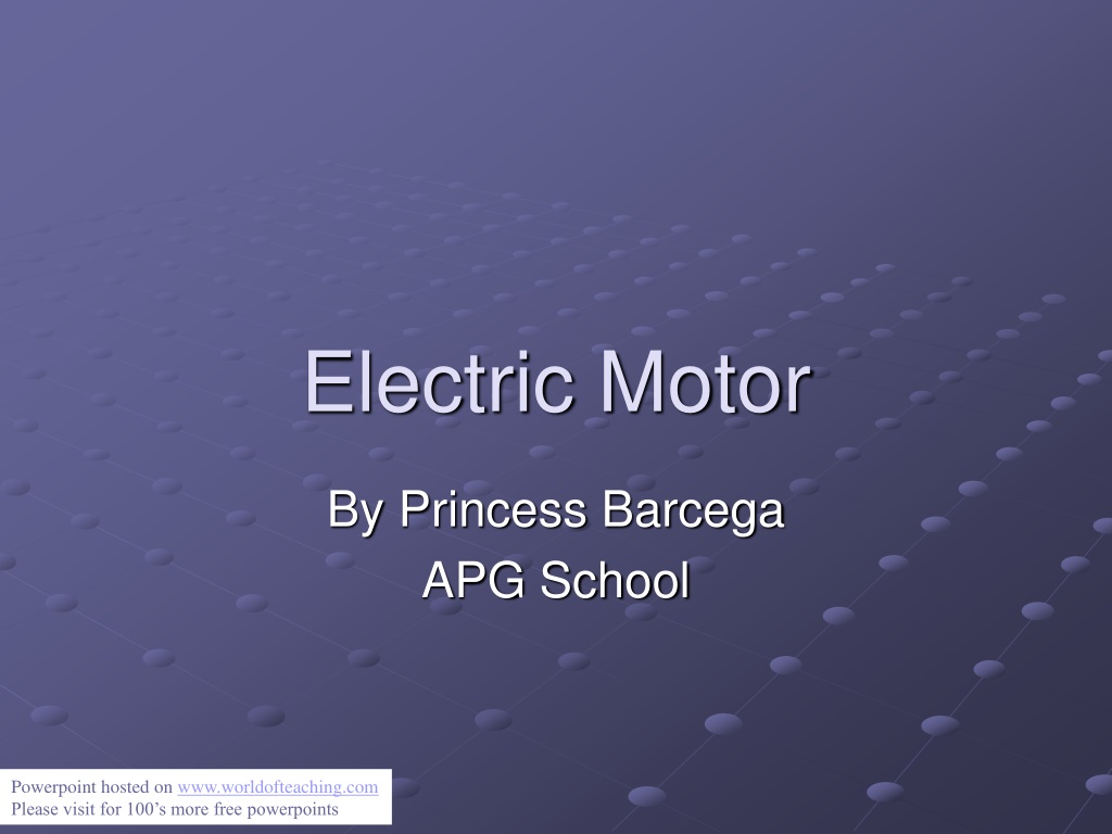 electric motor n.w