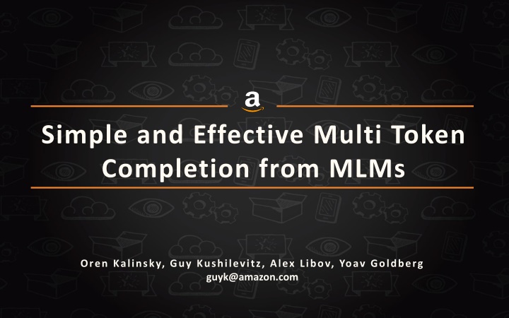 simple and effective multi token completion from n.w