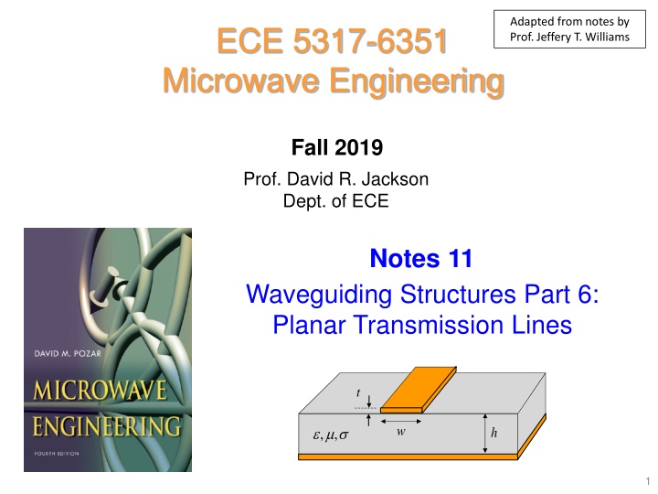 adapted from notes by prof jeffery t williams n.w