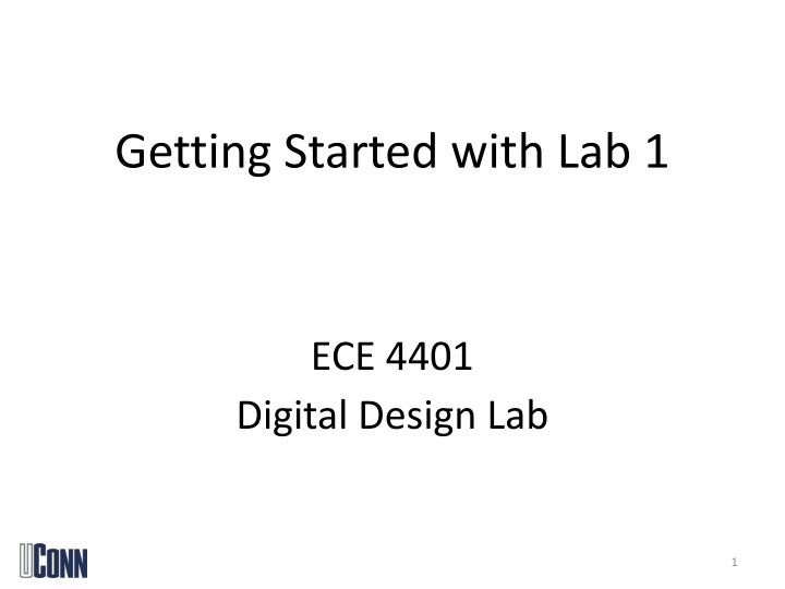 getting started with lab 1 n.w