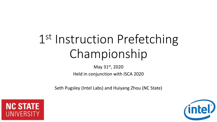 1 st instruction prefetching championship n.w