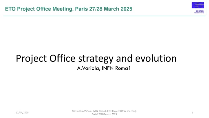 eto project office meeting paris 27 28 march 2025 n.w