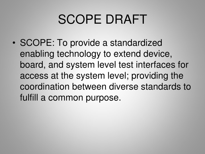 scope draft n.w