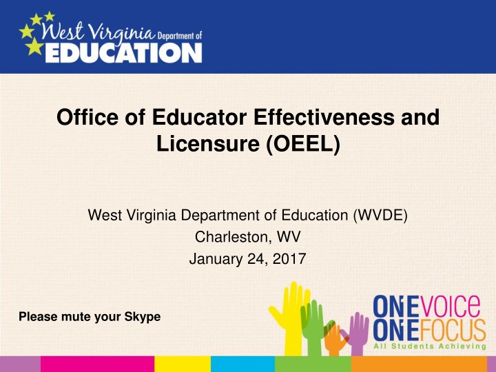 office of educator effectiveness and licensure n.w