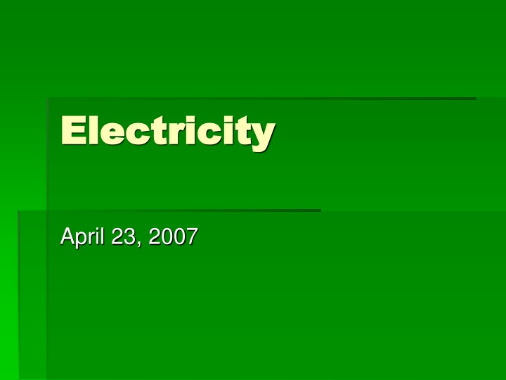 electricity electricity n.w