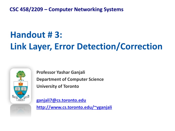 csc 458 2209 computer networking systems n.w