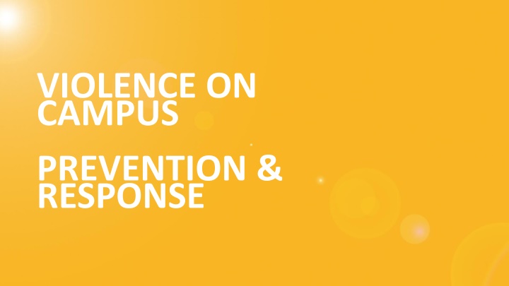 violence on campus prevention response n.w