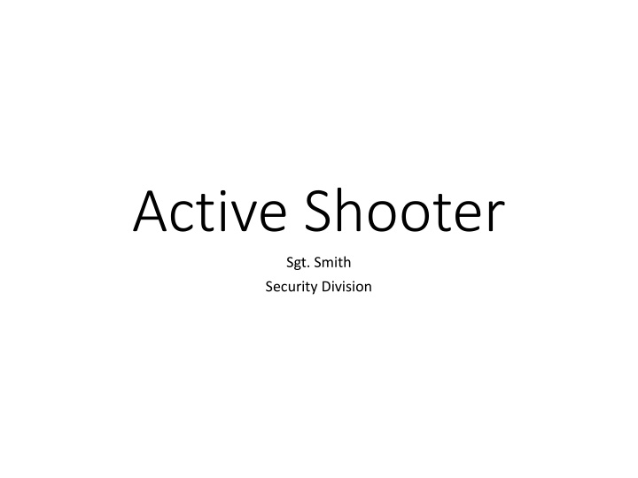 active shooter n.w