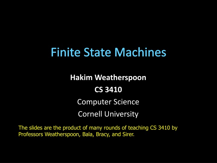finite state machines n.w
