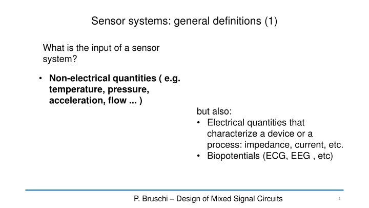 sensor systems general definitions 1 n.w