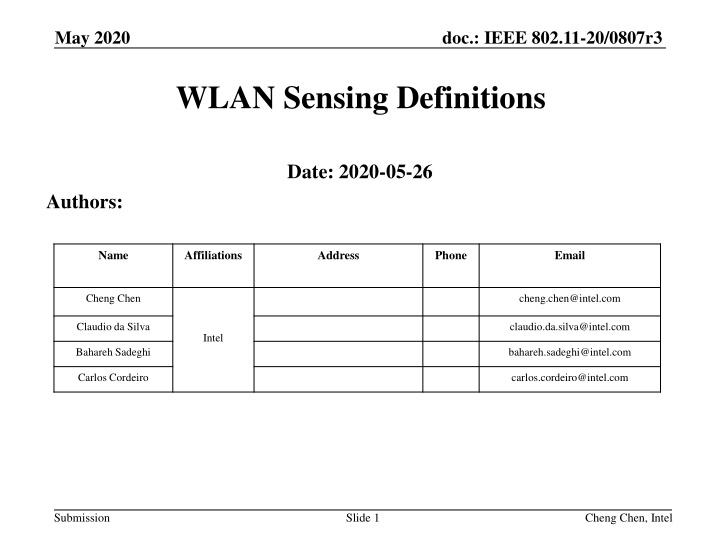 doc ieee 802 11 20 0807r3 n.w