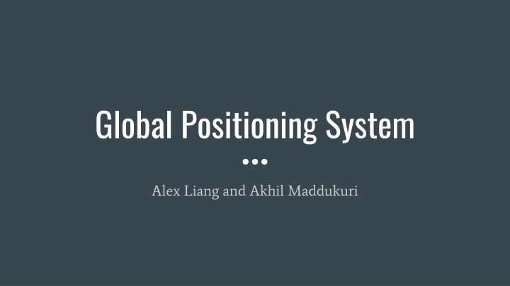 global positioning system n.w