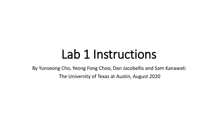 lab 1 instructions lab 1 instructions n.w