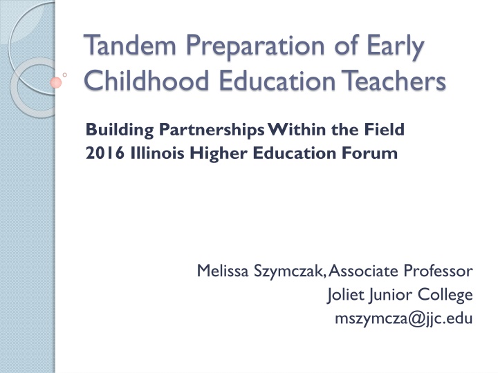 tandem preparation of early childhood education n.w