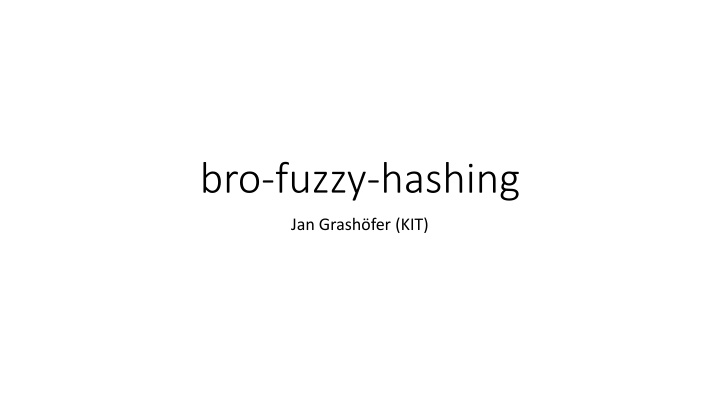 bro fuzzy hashing n.w