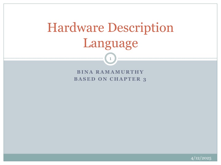 hardware description language n.w