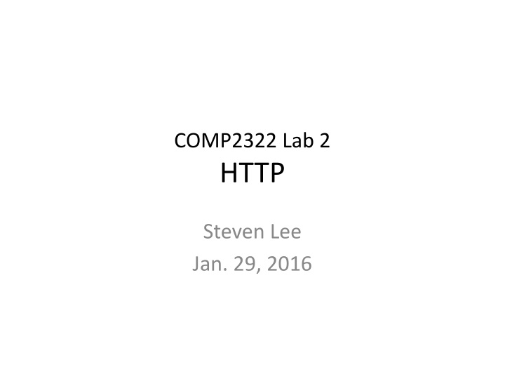 comp2322 lab 2 http n.w