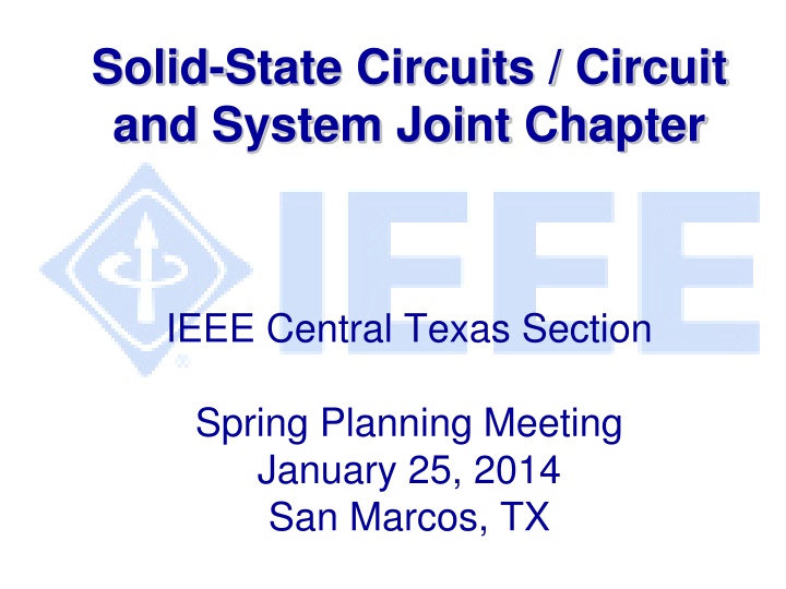 IEEE Central Texas Section Spring Planning Meeting