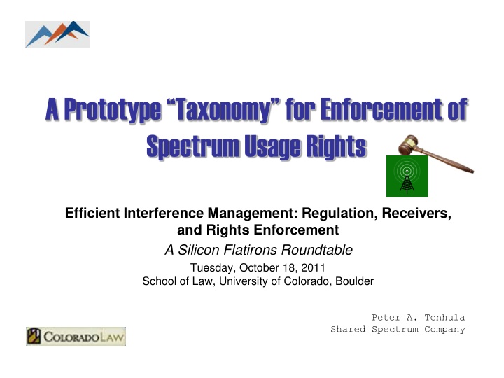 a prototype taxonomy for enforcement of spectrum n.w