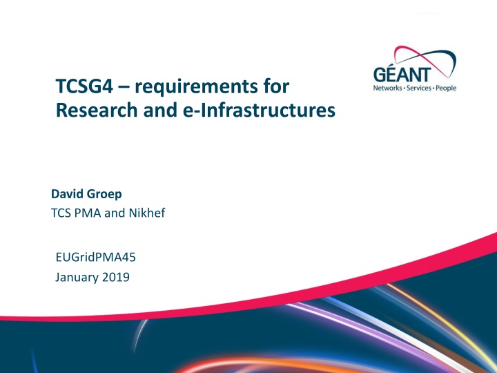 tcsg4 requirements for research n.w