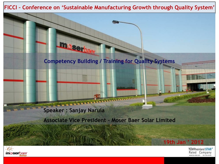 ficci conference on sustainable manufacturing n.w