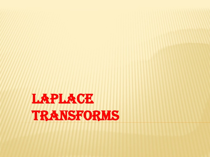 laplace laplace transforms transforms n.w