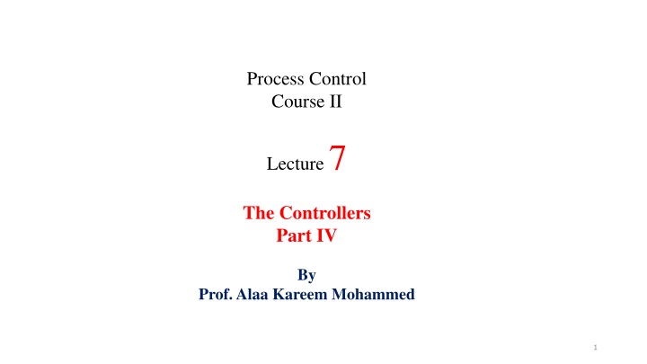 process control course ii n.w