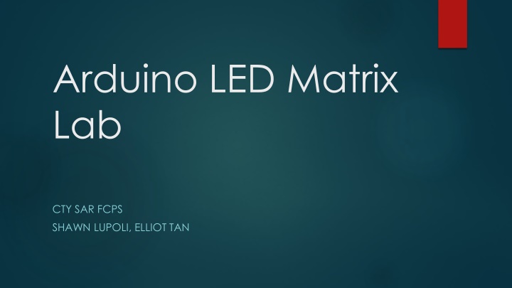 arduino led matrix lab n.w