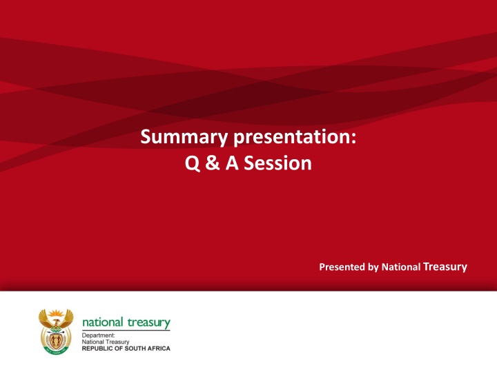 summary presentation q a session n.w