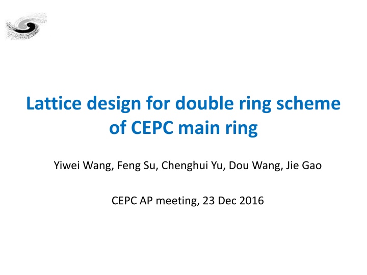 lattice design for double ring scheme of cepc n.w