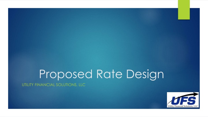 proposed rate design utility financial solutions n.w
