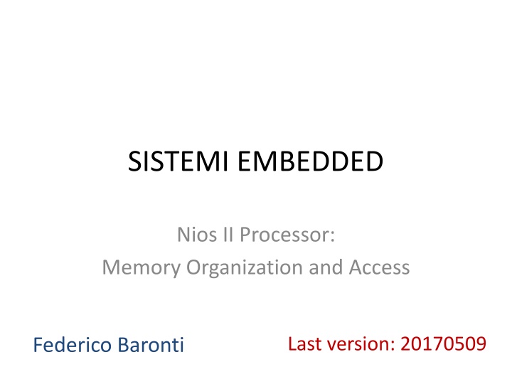 sistemi embedded n.w