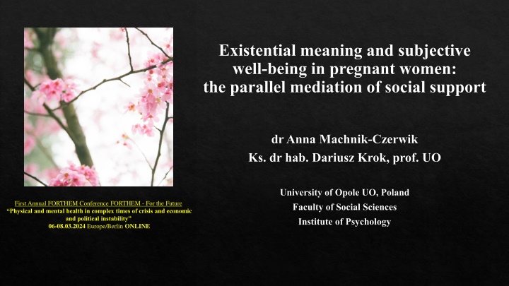 existential meaning and subjective well being n.w