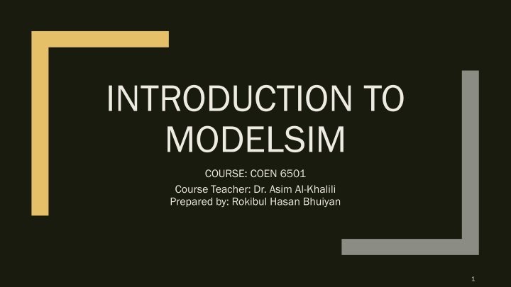 introduction to modelsim n.w