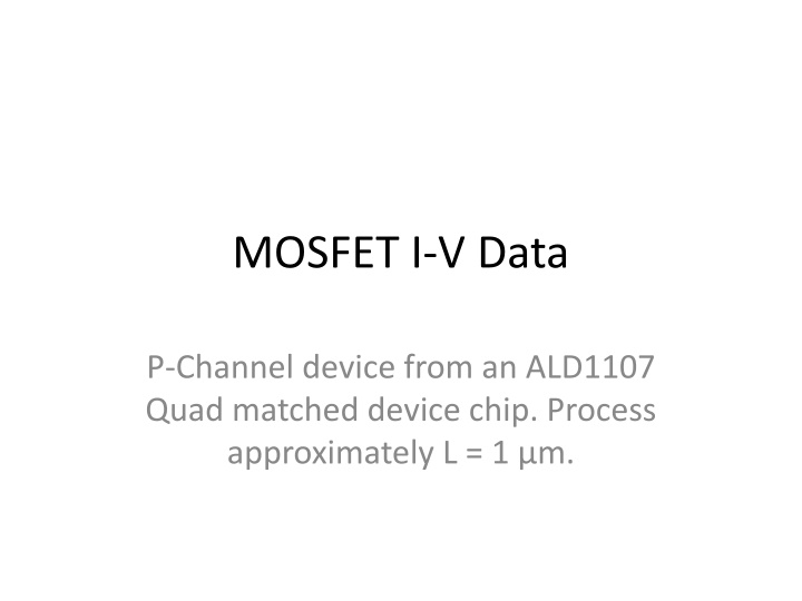 mosfet i v data n.w