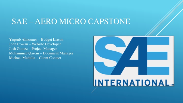 sae aero micro capstone n.w
