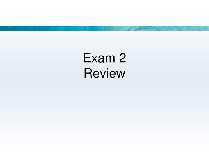 exam 2 review n.w